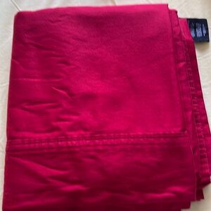 Ralph Lauren queen flat sheet wine red 100%cotton